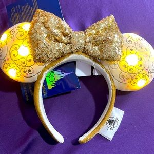 Walt Disney World 50th Anniversary Celebration Light Up Minnie Ears Headband